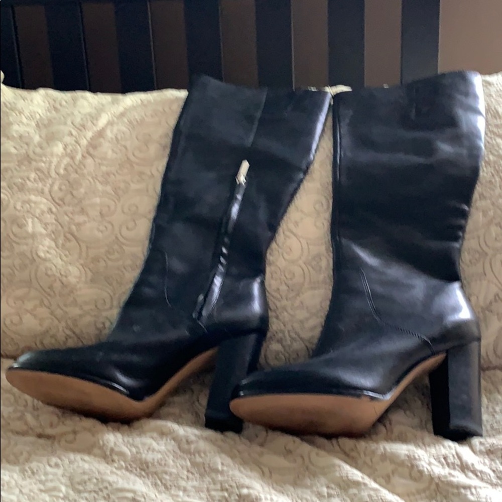 Knee high leather boots